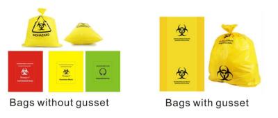 China HDPE Biohazard waste bags for sale