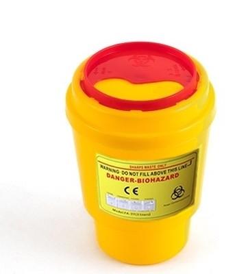 China Sharps Safety container / 0.5 LITERS sharp container for sale