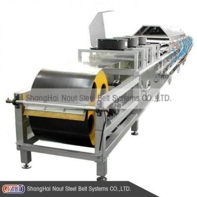 China 400-1300mm Carbon Steel Conveyor Belt Cookies Flat Flex For Oven for sale