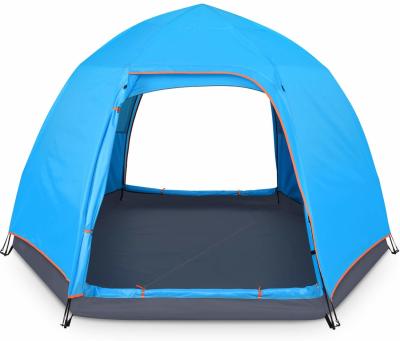 China 4 Person Tent for Camping Double Layer Family Camping Tent for 4Seasons Waterproof with Instant Setup Travelling Camping for sale