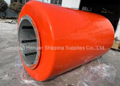 China Foam Filled Donut Fender Red Color For Port Protection for sale