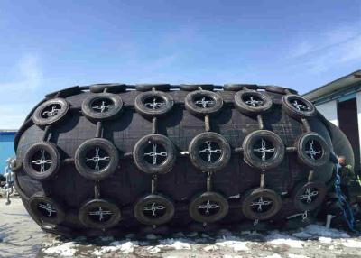 China Floating Pneumatic Yokohama Fenders 50Kpa With Chain Tyre Net for sale