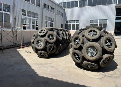 China 4500x9000mm 50Kpa Pneumatic Fenders For Boat High Energy Absorption Black Color for sale