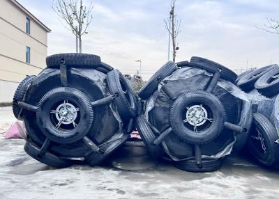 China STS And STD Marine Floating Tyre And Chain Net EVA Foam Filled Fender for sale