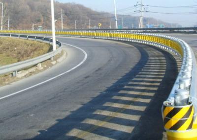 China Energy Absorption Road Roller Barrier , Rotating Roller Safety Barrier for sale