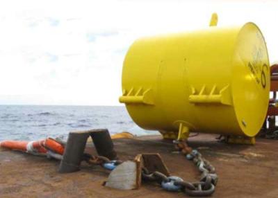 China Marine Surface Buoyancy Steel Mooring Buoy With Quick Release Hook Shackle for sale