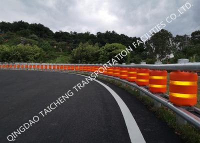 China SB Certificated Yellow Highway Safety Roller Barrier Guardrail U Shape Frame for sale