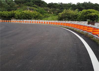 China Traffic Safety ISO Standard EVA Buckets Rolling Guardrail Barrier For Highway for sale