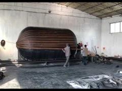 Preparations before vulcanization and fumigation of inflatable rubber fenders