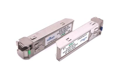 China 1.25g Bidi Sfp Optical Transceiver 80km Tx1550nm Rx1490nm For Ethernet Ftth for sale