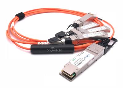 Chine 100gbase Qsfp28 au câble à fibres optiques actif de 25g Qsfp28 pour Data Center et l'Ethernet à vendre
