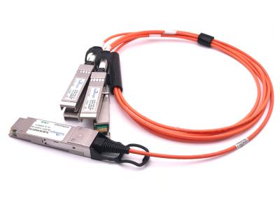 Chine Câble à fibres optiques actif 100G QSFP28 DAC 4 Sfp28 à la fibre de l'évasion OM3 OM4 Mmf à vendre