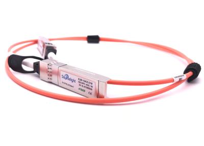 China Sfp+ 10g Direct Attach Active Optical Cable On Multimode Om3 Fiber for sale