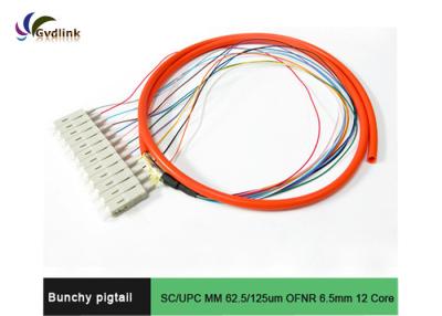 China SC/APC  6.5mm OFNR Fiber Patch Cord for sale