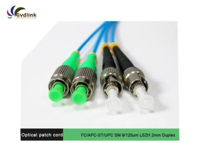 China FCC Certified FC/APC-ST/UPC 9/125um LSZH Fiber Patch Cord for sale
