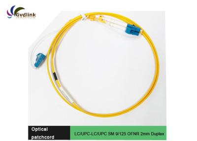 China LC/UPC-LC/UPC 9/125um 2cm SM Duplex Fiber Patch Cable for sale