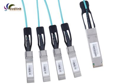 China cable QSFP-4SFP10-AOC10M For Huawei 02310SSJ de 0.6W OM3 OM4 QSFP+ AOC en venta