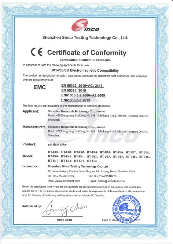 CE - Shenzhen Hometech Technology Co., Limited