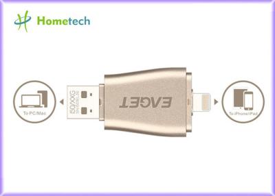 China Portable Android OTG USB Flash Drive 128gb 3 In 1 Aluminum For Iphone for sale