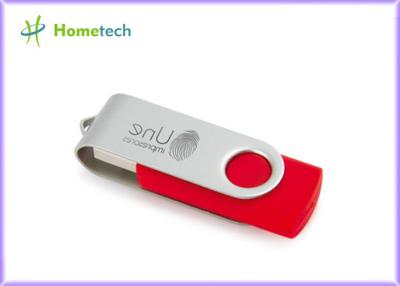 China Mini metal del palillo de la impulsión de memoria USB del tornado de memoria USB roja del eslabón giratorio en venta