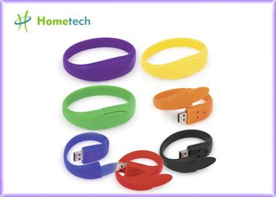 Chine Copie de logo adaptée aux besoins du client par coutume de bracelet d'Usb de Coloful Wirstband Pendrive de silicium à vendre