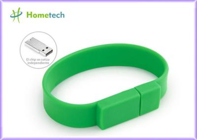 China Promotional Gift  Silicone USB Wristband USB Flash Drive 4GB / 8GB for sale