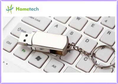 China Rotated Metal USB Flash Drives / personalized jump drives Swivel Style for sale