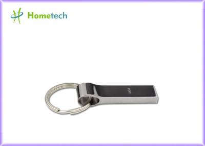 China Silver Metal Thumb Drives with key chain / custom printed usb drives for sale