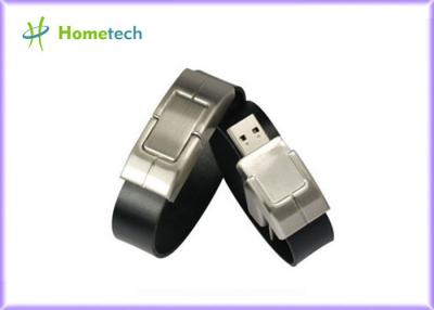 China Leather wristband personalized 32gb usb 2.0 flash drive 10-22mb / s Speed for sale
