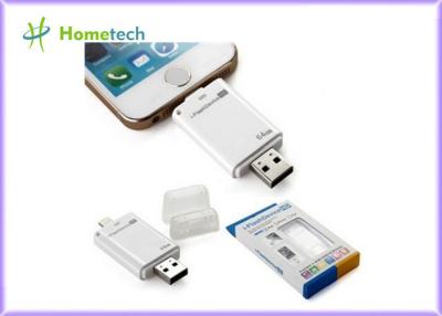 China USB i Flitsaandrijving HD voor iPhone/ipad met de Flitsspaander van Toshiba Samsung, 16G 32G 64G Te koop