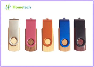 China Swivel & Twist Wooden USB Flash Drive pendrive 512MB / 1GB / 2GB for notebook for sale