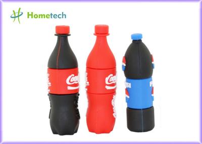 China Pepsi bottles PVC Customized USB Flash Drive / gift Personalised Usb Memory Stick for sale