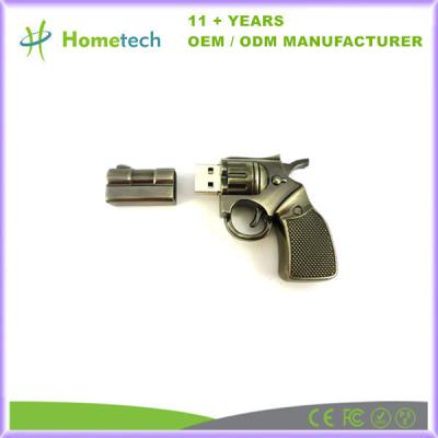 中国 Custom Smart Fancy Gun Toy Shape USB 2.0 Flash Drive Metal Pendrive 8GB 販売のため