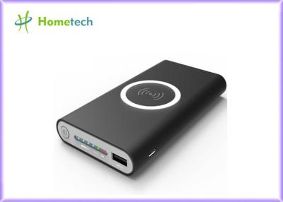 China Slim Mini Qi Wireless Power Bank 8000mah Portable Charger Dull Polish With Usb Type C Port for sale