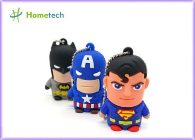 China Hero Series Cartoon Usb Flash Memory , Usb 2.0 Memory Stick Pvc Or Soft Plastic Material for sale