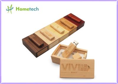 China Debossed Logo USB Wooden Memory Sticks 16GB For Company & Individual for sale