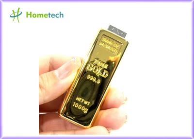 China Disco creativo 2GB/4GB/8GB/16GB/32GB de la memoria de memoria USB de la barra de oro del diseño en venta