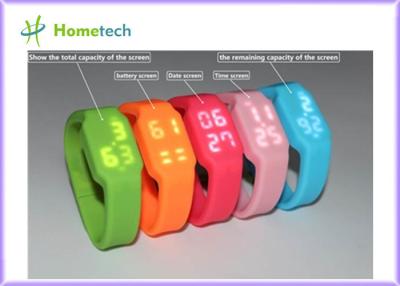 China 2GB to 32GB USB Flash Drive Multifunctional Silicon Bracelet LED Watch USB with Tf Card Slot for sale