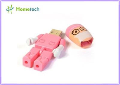 China Nueva memoria USB rosada plástica 4GB 8GB del usb 2,0 del carácter en venta