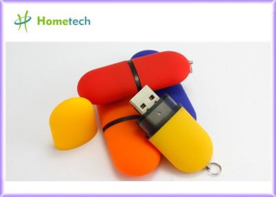 China Plastic Pendrive 2GB 4GB , Round USB Key 2GB with Logo ,Yellow Promotional Gift USB Drives for sale