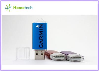 China 2020 Customised blue USB Rectangle USB Gift Plastic USB Memory with logo printing for promotional gift for sale