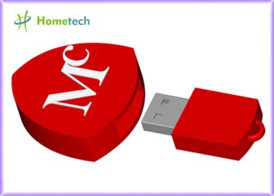 China Popular Heart-Shaped Cartoon USB Pen , Cute Pen Drive for Promotional 100% Full Capacity for sale