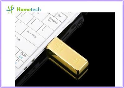 China Promotional Gift Metal Gold Bar Thumb Drive PEN USB Flash Drives for sale