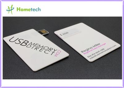China Full Color Logo Printing Credit Card USB Storage Device / Business Card USB Flash Drive for sale