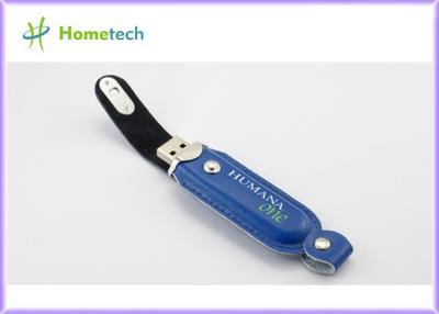 China Lápiz de memoria creativo 2GB del cuero USB del eslabón giratorio/pluma del disco del almacenamiento del USB en venta