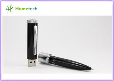 中国 4GB OEMのギフトUSBのペンのフラッシュ ドライブ/USB抜け目がないペンは、注文の金属のボール ペンの形USBのフラッシュ ドライブ運転します 販売のため