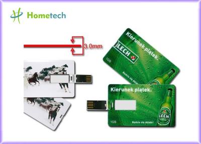 China Green 1GB Plastic Credit Card USB Storage Device For Christmas Gift for sale