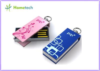 China Mini Pink Twist USB Sticks , Logo Laser Engraved Gifts USB Sticks for sale