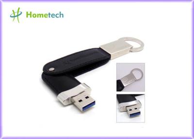 China Key Chain Leather USB Flash Disk / Flash Memory Stick Pen Thumb Drive for sale