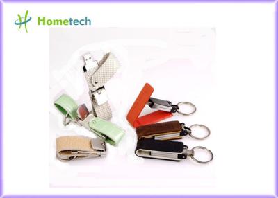 China Yellow Novelty USB Leather USB Flash Disk PC Accessories Key Chain for sale